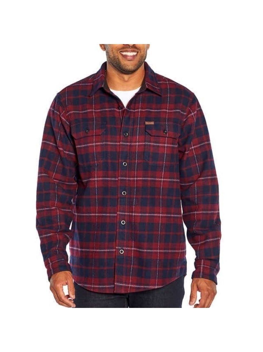 Orvis Men's Big Bear Heavyweight Double Brushed Flannel Button Down Shirt Size M